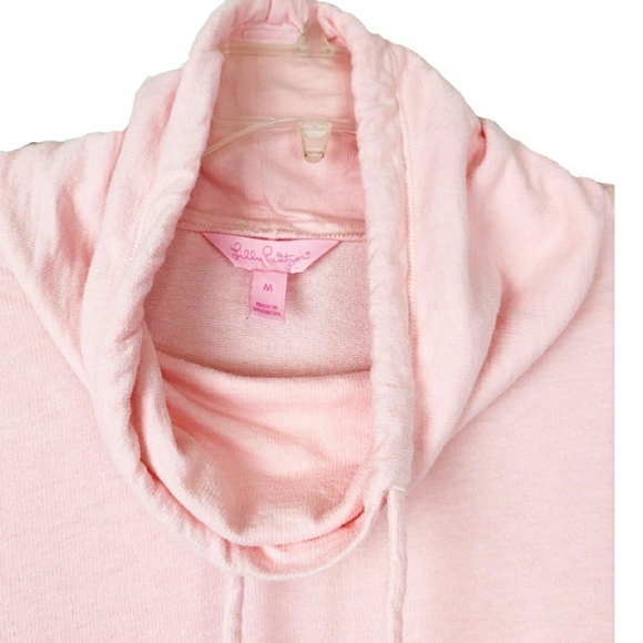 **SOLD**Lilly Pulitzer Pink Funnel Neck Pullovr - Picture 4 of 9